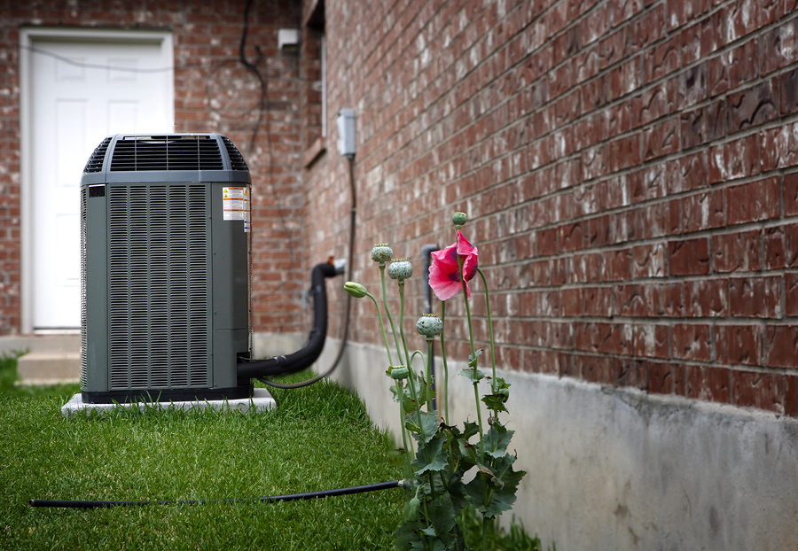 Air conditioner Compressor on pad